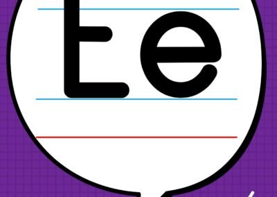 Kad huruf E dan gambar mata