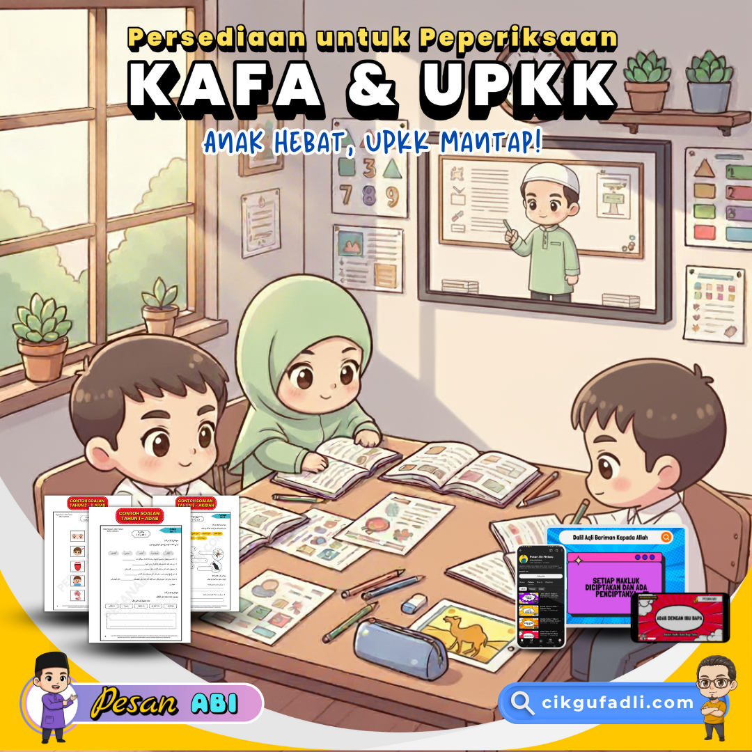 Poster strategi ulang kaji UPKK melalui video KAFA