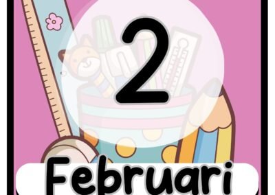 poster dengan perkataan bulan 2 februari