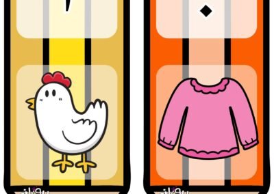 Set bahan bantu mengajar berwarna-warni untuk bilik darjah jawi