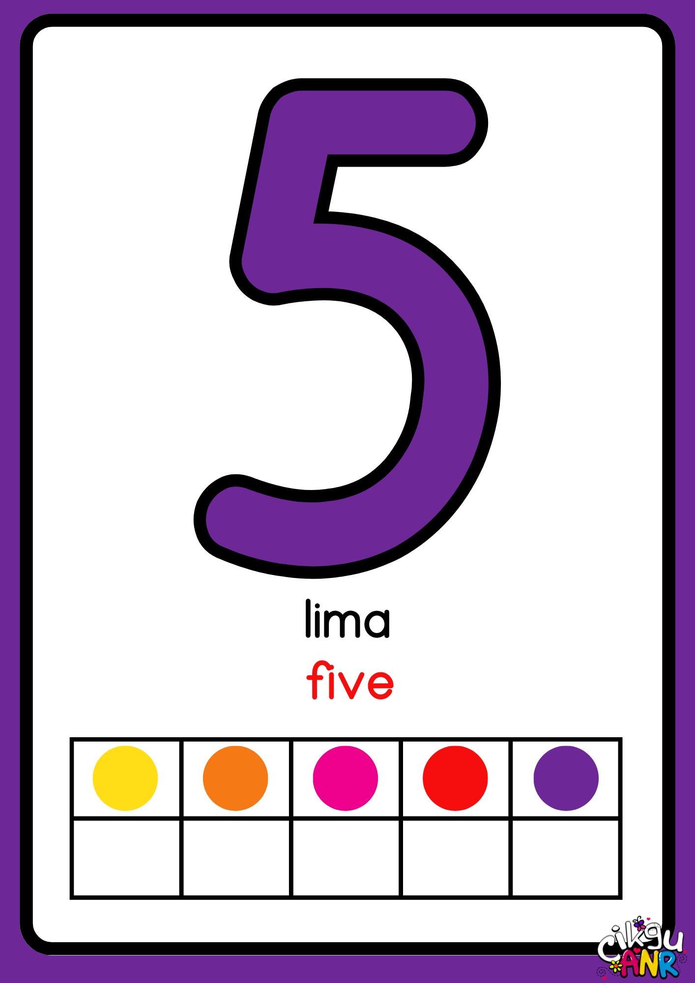 25 Poster pembelajaran mesra kanak-kanak no 5