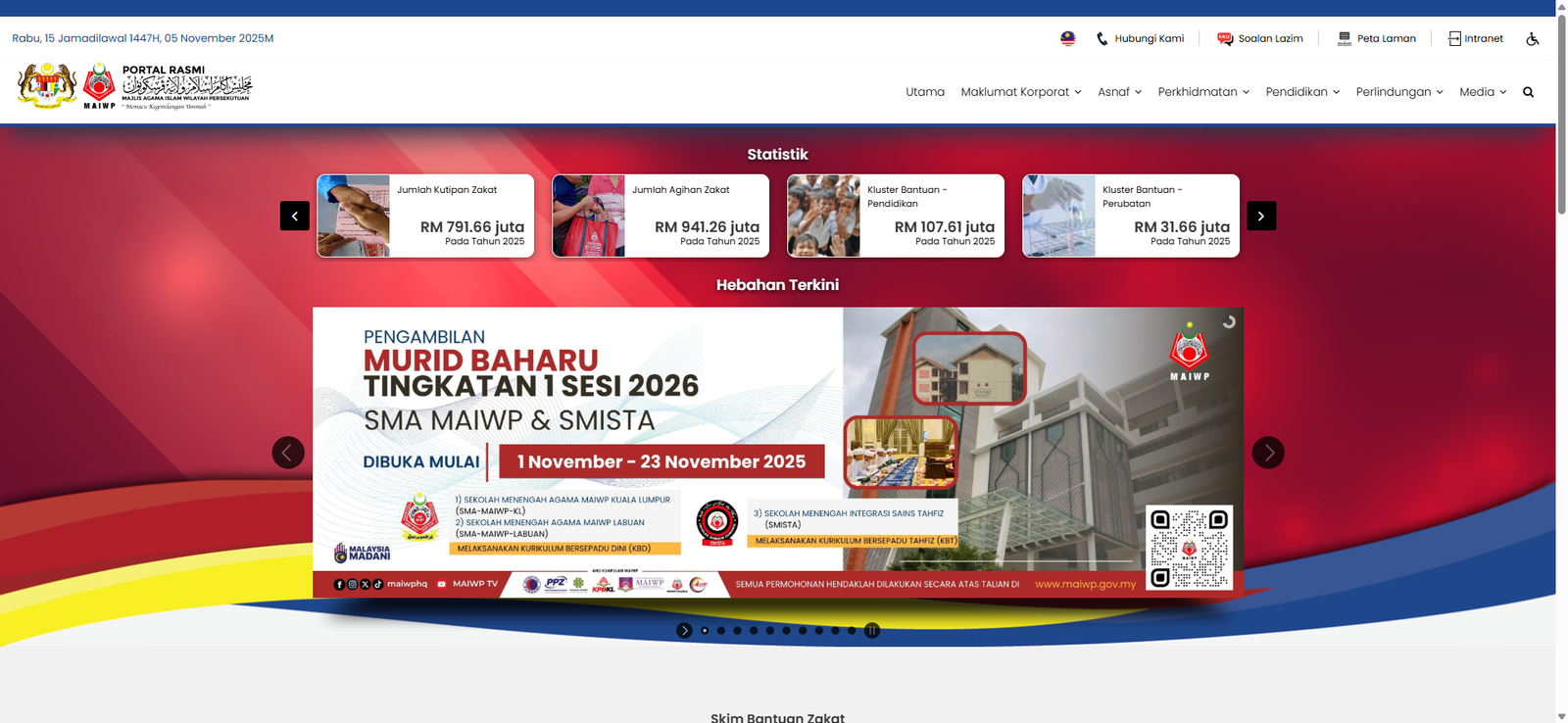 Laman Web MAIWP Laman Web MAIWP