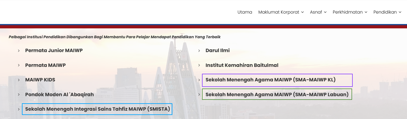 pilih menu pendidikan pilih menu pendidikan