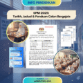 Poster hebahan SPM 2025 KPM memaparkan jadual peperiksaan dan panduan calon bergejala