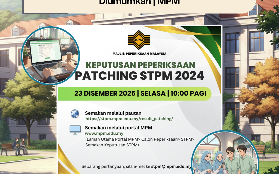 Keputusan Peperiksaan Patching STPM 2024 Diumumkan | MPM