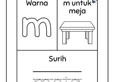 Latihan menulis asas kanak-kanak