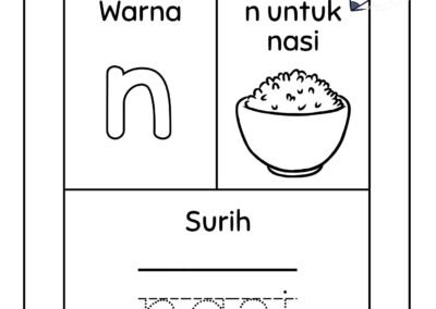 Aktiviti pengukuhan mengenal huruf