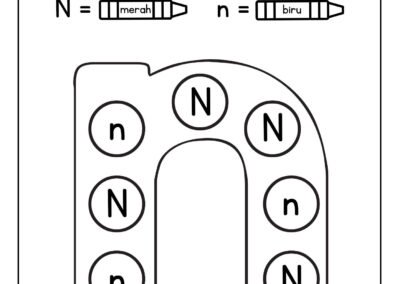 Latihan visual mengenal huruf