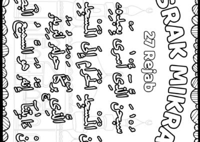 Poster bahan Israk Mikraj Pendidikan Islam sempena 27 Rejab