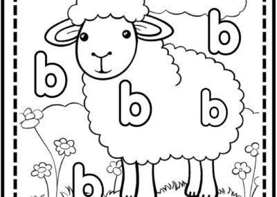 Sambil mewarna sambil mengenal huruf b prasekolah