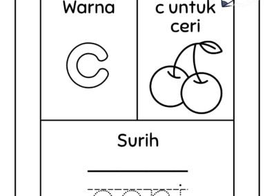Bahan PdP huruf kecil c untuk prasekolah