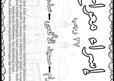 Laluan Israk Mikraj Masjidil Haram ke Masjidil Aqsa untuk pembelajaran murid
