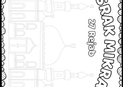 Poster bahan Israk Mikraj prasekolah dan sekolah rendah percuma