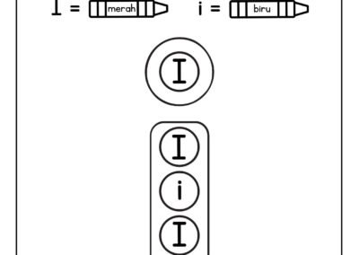Latihan mewarna abjad untuk kanak-kanak