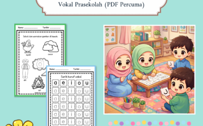 Buku Vokal Saya: Bahan Latihan Huruf Vokal Prasekolah (PDF)