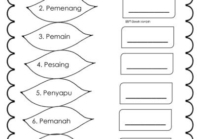 Latihan menulis perkataan Jawi dengan betul