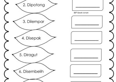 Latihan surih perkataan Jawi untuk murid sekolah rendah