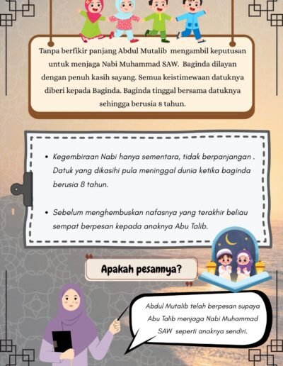kisah abdul muttalib menjaga nabi muhammad dengan penuh kasih sayang hingga usia 8 tahun