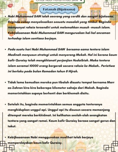 nota sifat tabligh nabi muhammad menyampaikan wahyu kepada umat manusia