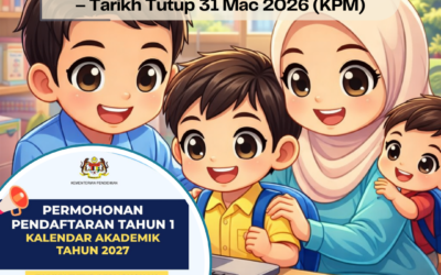 Pendaftaran Tahun 1 2027 Dibuka – Tarikh Tutup 31 Mac 2026 (KPM)