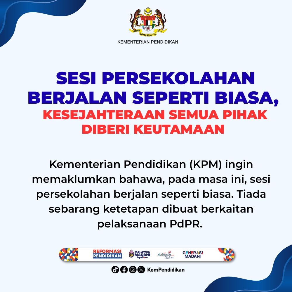 SESI PERSEKOLAHAN SEPERTI BIASA