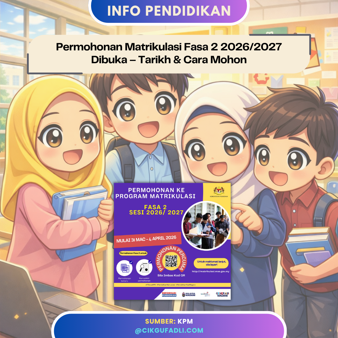 Permohonan matrikulasi KPM 2026 2027