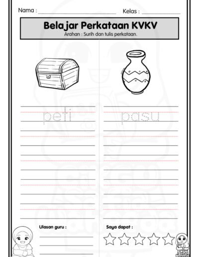 latihan membaca kvkv untuk kanak-kanak