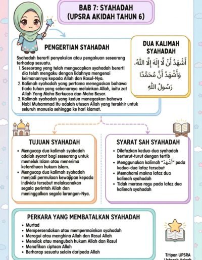 Nota murtad dan munafik dalam silibus akidah UPSRA Tahun 6