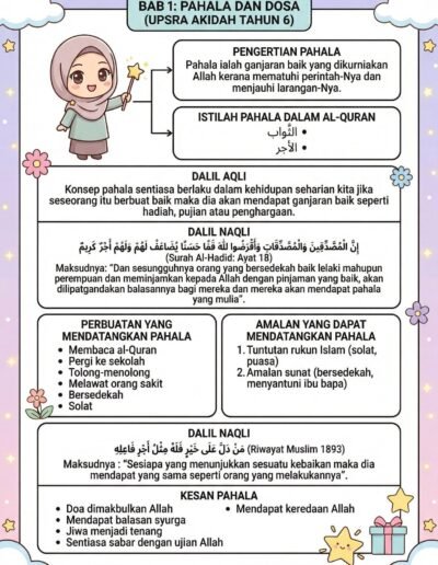 Penerangan dosa kecil dan dosa besar dalam nota akidah Tahun 6