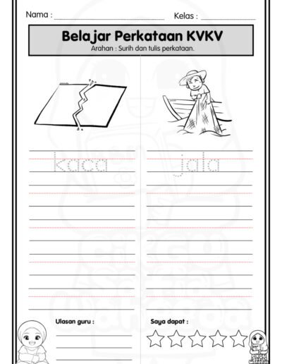 lembaran kerja kvkv untuk guru