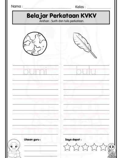 latihan kvkv buku bola susu kaki