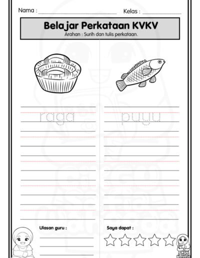 latihan kvkv untuk murid tahun 1