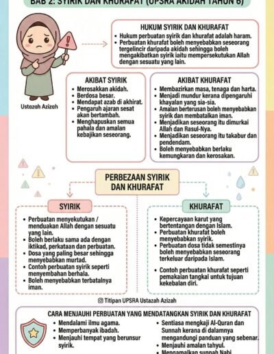 Perbezaan syirik dan khurafat dalam pendidikan Islam Tahun 6