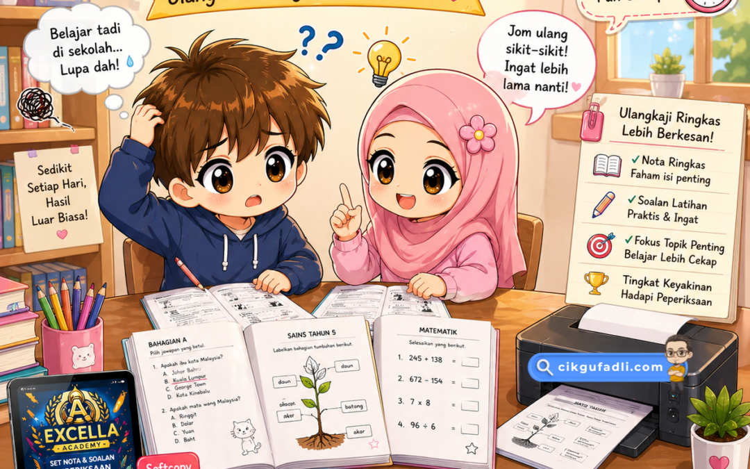Anak Cepat Lupa Apa Belajar Di Sekolah? Cuba Cara Ulangkaji Ringkas Ini