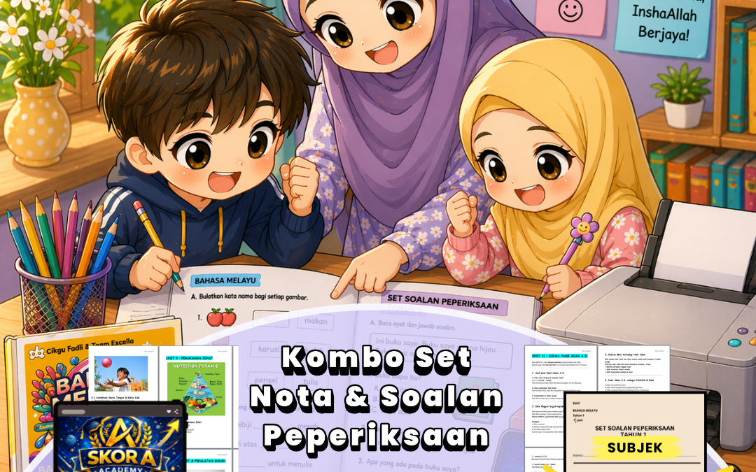Anak Suka Gadget? Tukar Screen Time Jadi Belajar Dengan Nota & Soalan PDF