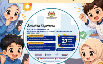 Semakan Matrikulasi 2026/2027 Dibuka 27 April Jam 2 Petang