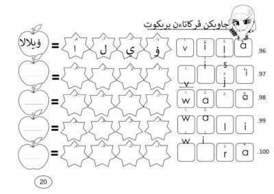Murid sekolah rendah belajar tulisan Jawi dengan seronok