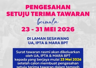 Poster pengesahan setuju terima tawaran UPUOnline 2026