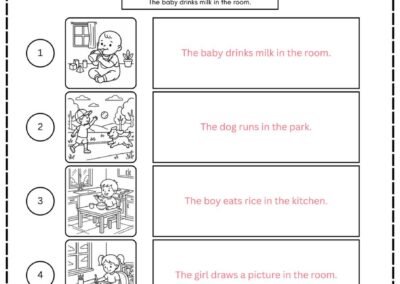 Answer sheet worksheet English halaman 2 jawapan lengkap latihan pilih ayat betul berdasarkan gambar