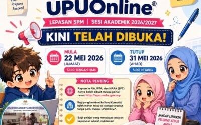 Permohonan Rayuan UPUOnline 2026/2027 Lepasan SPM Kini Dibuka