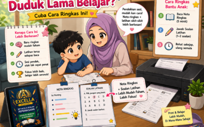 Anak Tak Boleh Duduk Lama Belajar? Cuba Cara Ringkas Ini