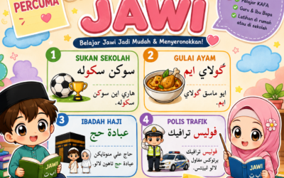 Latihan Jawi: Nota Perkataan dan Bacaan Pendek Jawi Untuk Anak-anak