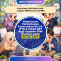 Ilustrasi chibi pelajar semak keputusan UPUOnline 2026 lepasan SPM