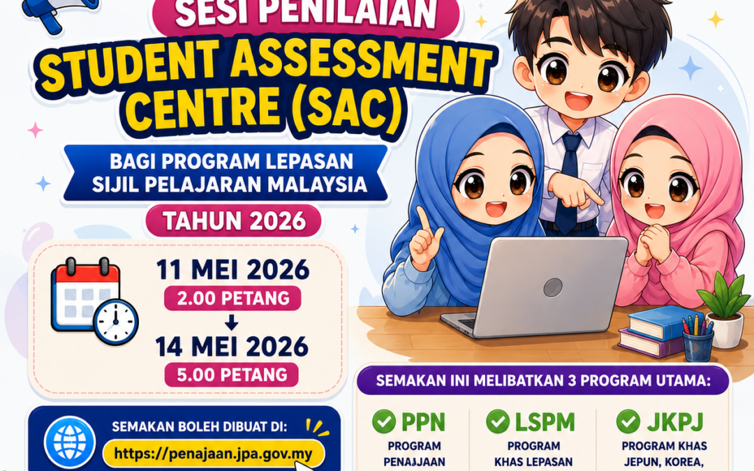 Semakan SAC JPA 2026 Dibuka Untuk Lepasan SPM