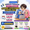 Poster semakan SAC JPA 2026 untuk pemohon biasiswa lepasan SPM