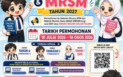 Permohonan Sekolah Khusus & MRSM 2027 Dibuka – Tarikh & Cara Mohon