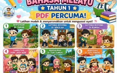 Lembaran Kerja Melengkapkan Ayat Bahasa Melayu Tahun 1 PDF Percuma