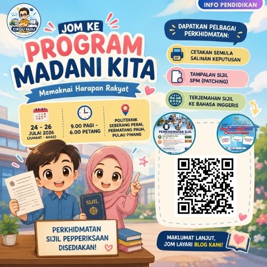 Program MADANI Kita 2026: Perkhidmatan Sijil KPM di Pulau Pinang