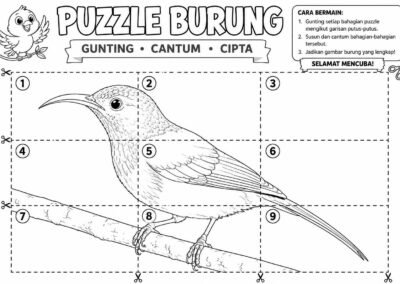 Puzzle burung gunting cantum cipta sebagai bahan bantu mengajar prasekolah dan Tahun 1