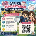 Poster chibi tarikh pendaftaran pelajar baharu Universiti Awam lepasan STPM dan setaraf sesi akademik 2026/2027